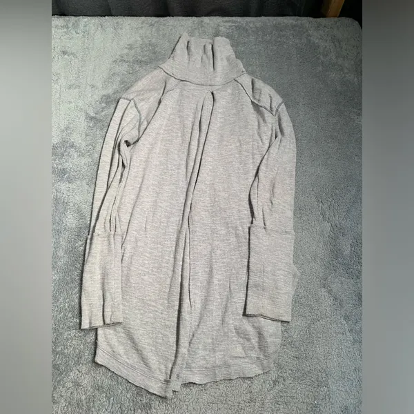 Free people we the free Gray Turtleneck long sleeve split back medium - Image 11