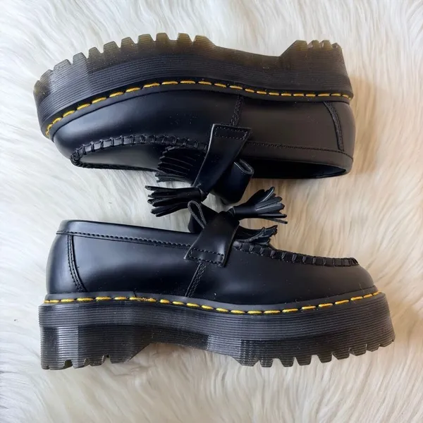 Dr. Martens Adrian Quad Leather Platform Loafers Size 7 - Image 10