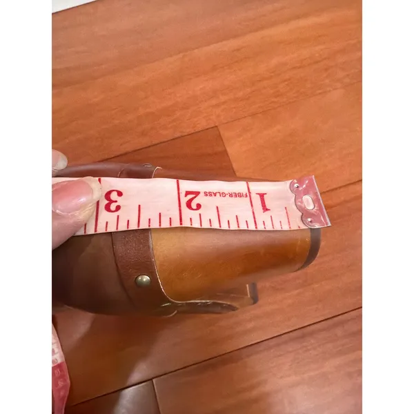 UGG Lynnea Clog‎ Boots Womens Brown Leather Shearling Studded Wood Heel 6 - Image 6