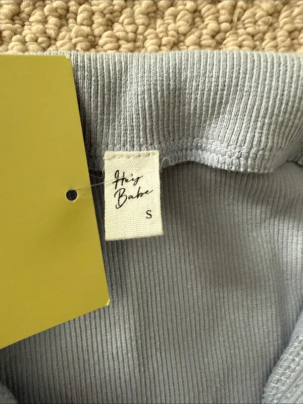 Hey Babe from Yellow the Label YLLW Size Small Pale Blue Collared Mini Dress NWT - Image 5