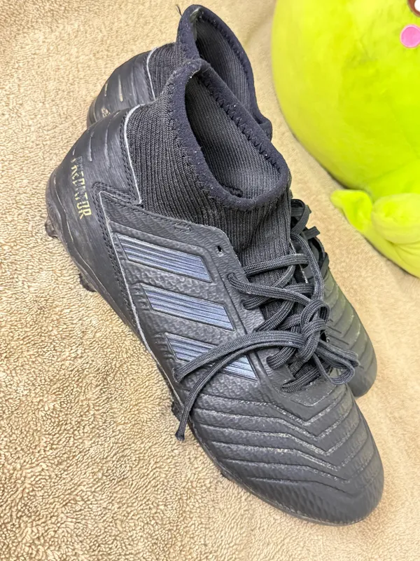 Adidas Soccer Cleats Predator Stripes FG Sock Men's Size 8 - Image 2