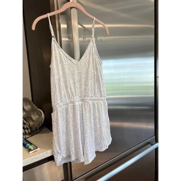 Soma pajamas small l jumpsuit‎ romper modal blend gray soft cute - Image 3