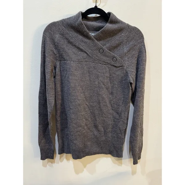 Smartwool Willow Lake merino wool sweater Size Small Asymmetrical - Image 2