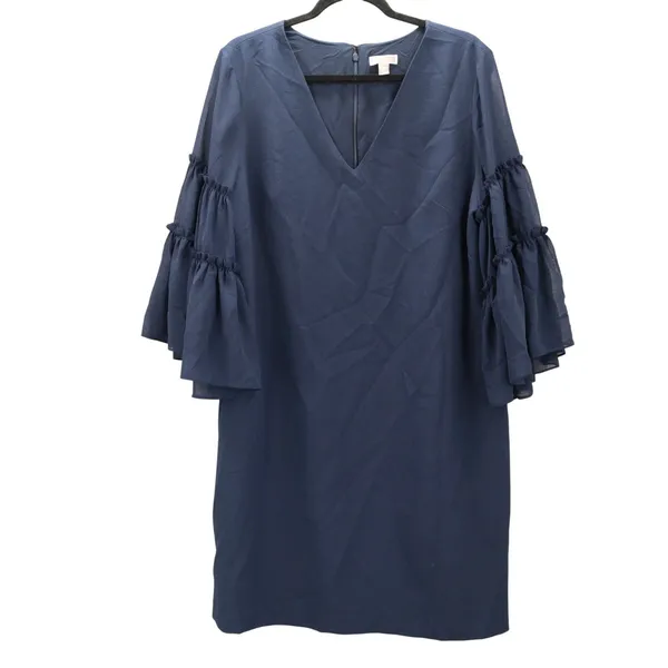 Navy Blue‎ Flare Party Cocktail Wedding Bridesmaid Church Office Dress Plus 18 - Image 4