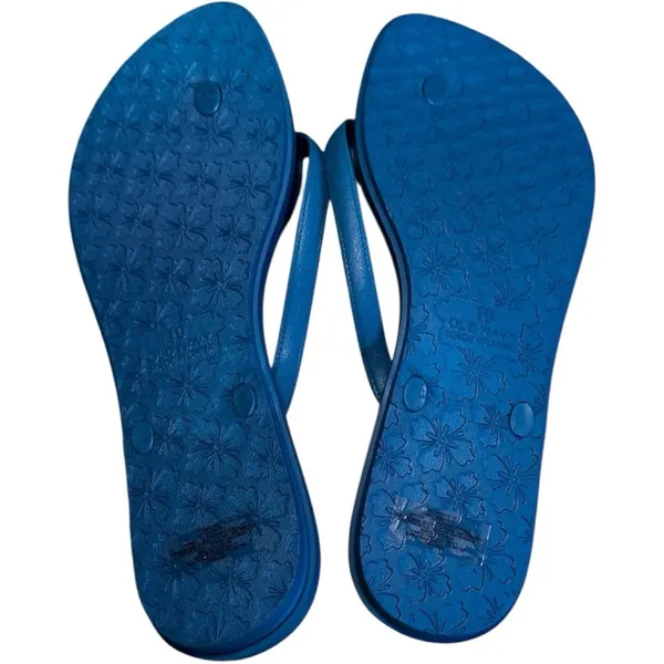 Old Navy Blue Women’s Flip Flops Sz 10 - Image 3