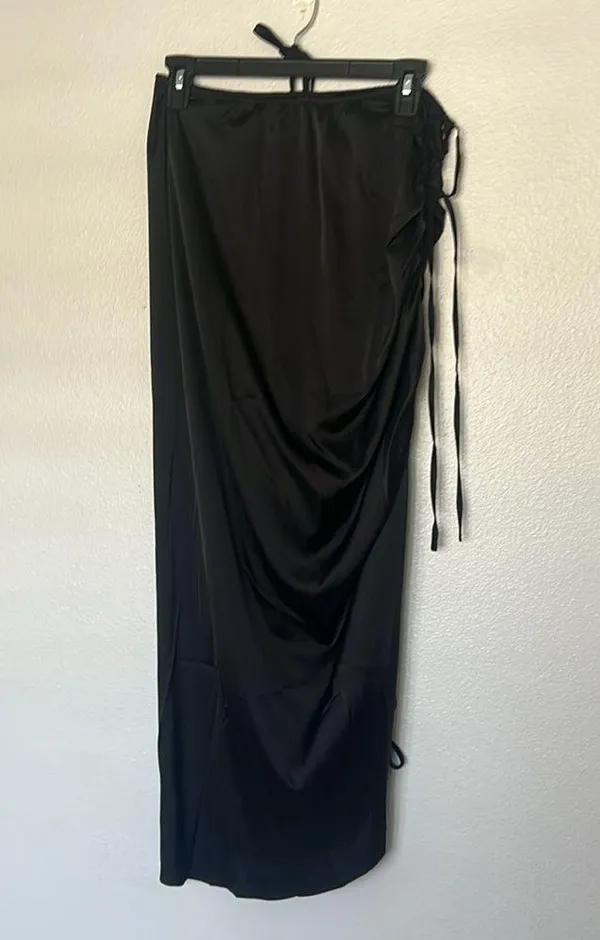 Mable x Petal & Pup NEW Angelique Open Back Crop Two Piece Set Midi Dress Size L - Image 3