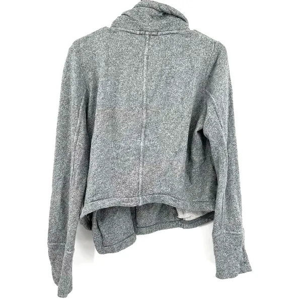 Gap‎ size Small zip up gray moto style jacket with pockets 100% cotton - Image 2