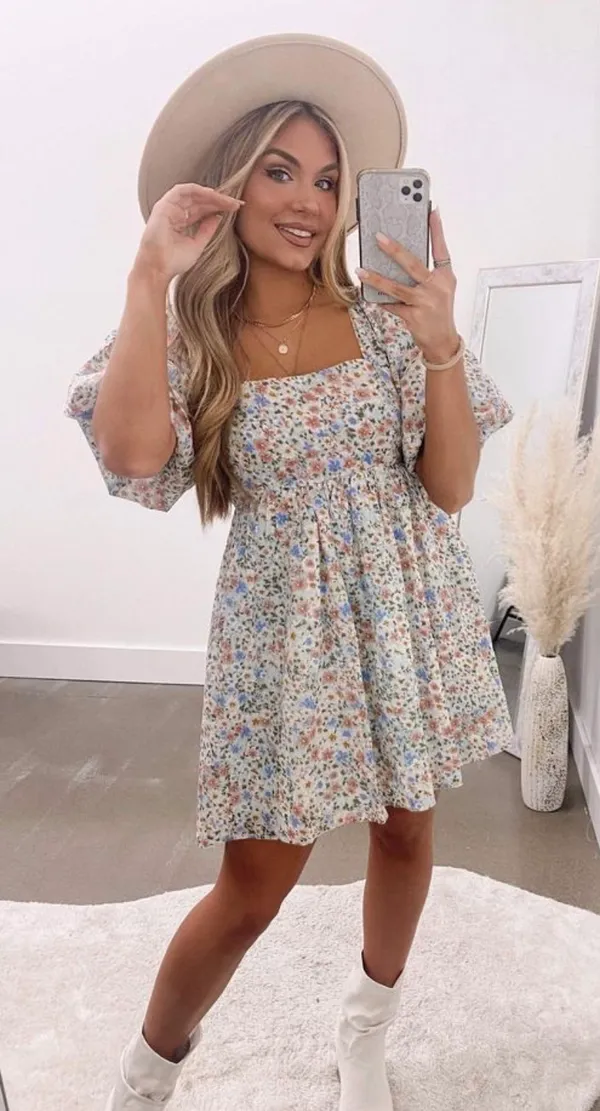 These Three Boutique Floral Easter Dress - Image 2