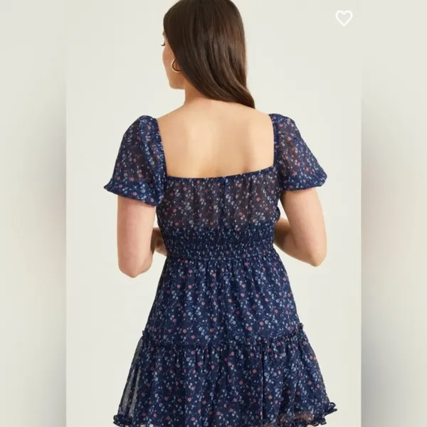 Altar’d State Carole Floral Mini Dress Medium - Image 3