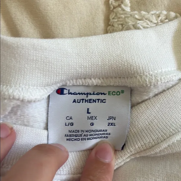 Champion White Crewneck Volleyball Sweater - Image 2