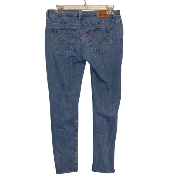 Levi’s 535 Super Skinny‎ Distressed Denim Jeans - Image 2
