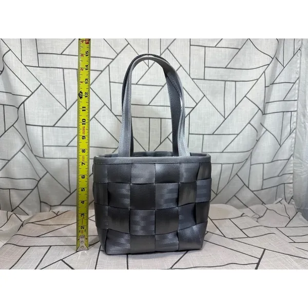 Harvey's Seatbelt Woven Tote Purse Durable Top Handle Gray Womens READ‎ - Image 8