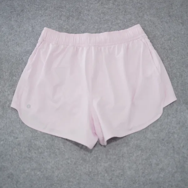Lululemon Women's Size Medium High-Rise 3" Ruched-Side Short Pink Organza NWT - Image 4