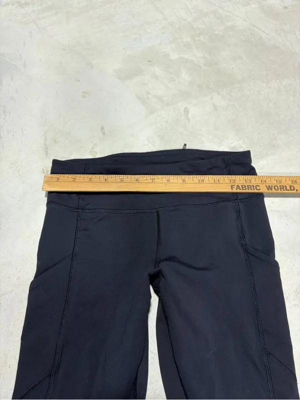 Lululemon cinched bottom black leggings 6 - Image 6