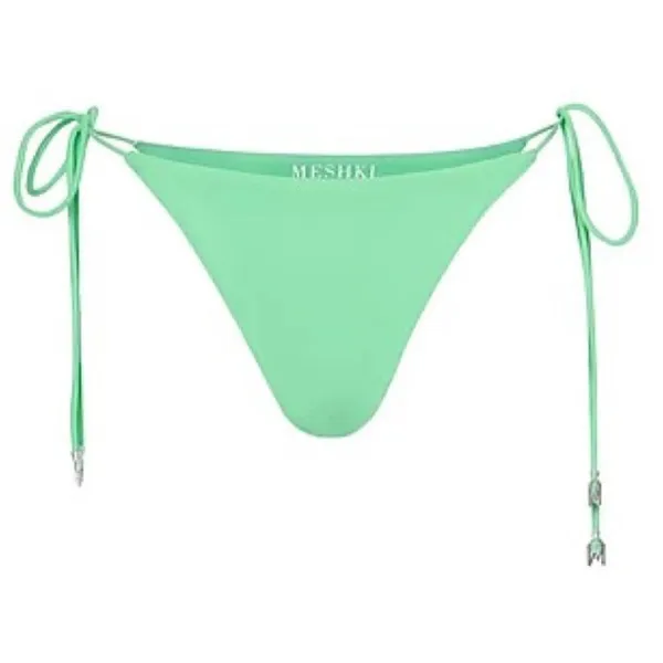 Meshki Green Aliza String Tie Swim Bottoms - Image 4
