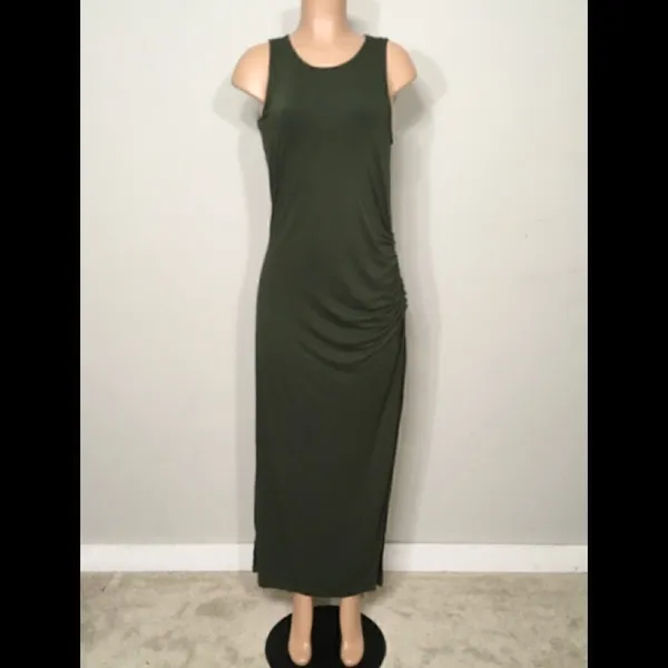 REVOLVE & Three Dots maxi ruched dress. - Image 4