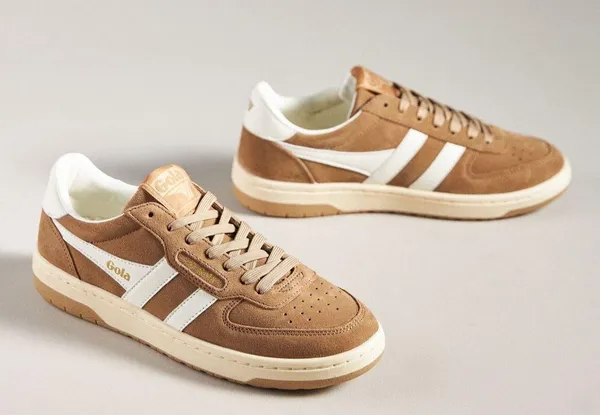Gola Hawk Suede Sneakers Brown Size 6 - Image 2