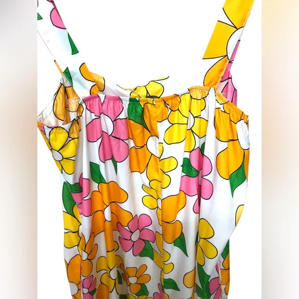 Coeur DE Vague Retro 60’s Flowers Overalls NWT!! - Image 3