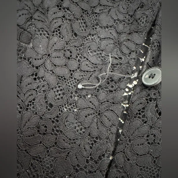 Zara Elegant Black Lace Blazer - Image 16