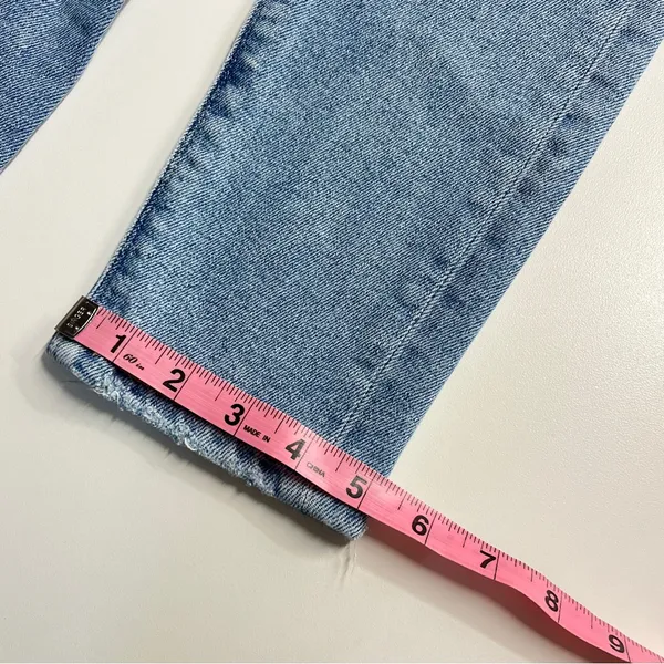 American Eagle Mom Jeans distressed size 00 regular juniors denim cotton‎ blend - Image 11