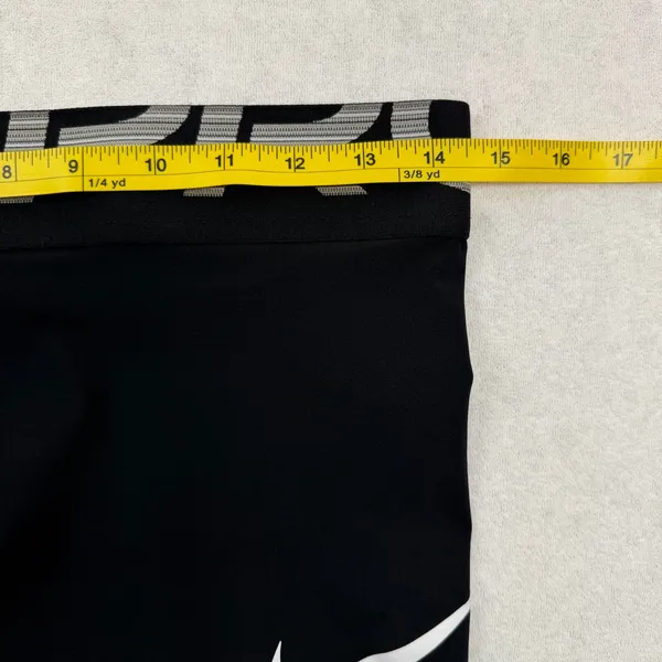 Nike Pro Dri-FIT Women’s Compression Shorts Medium Black Logo Waistband - Image 5