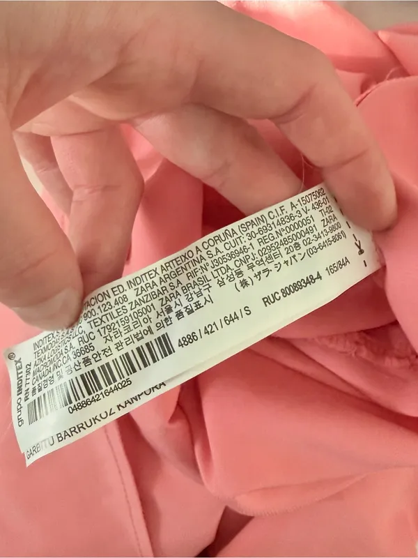 Zara Pink Halter Maxi Dress with Side Slit - Image 8