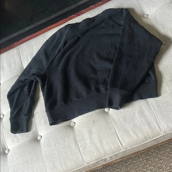 Pajar Canada Classic Black Crew Neck Logo Patch Size Medium - Image 9
