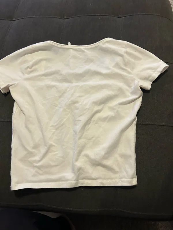 cute white hollister crop top  - Image 2