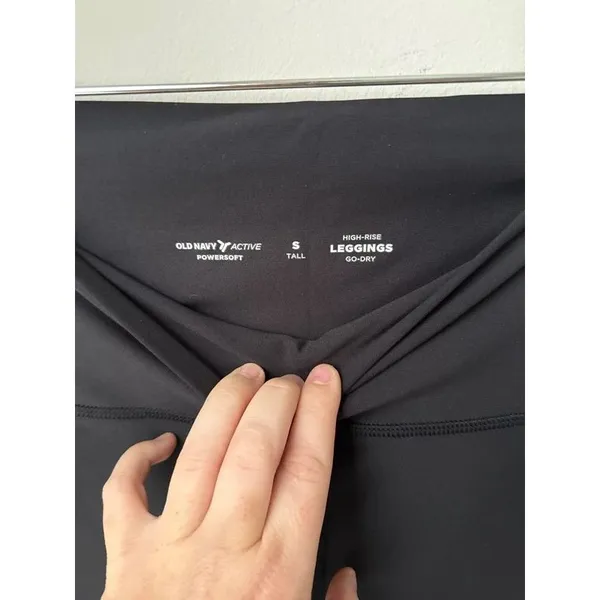 Old Navy Powersoft High-Rise Leggings Black Small Tall - Image 3