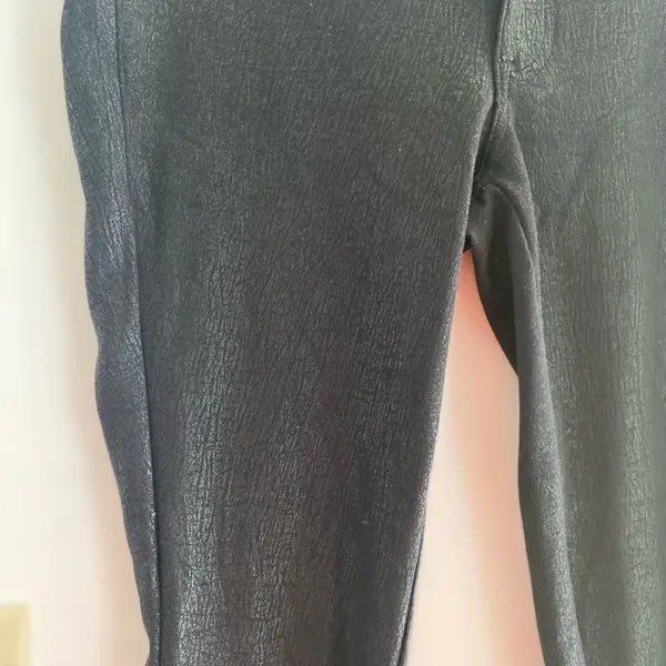 Express Faux Leather Coated Skinny Ankle Zip Pants Black Size Medium - Image 9
