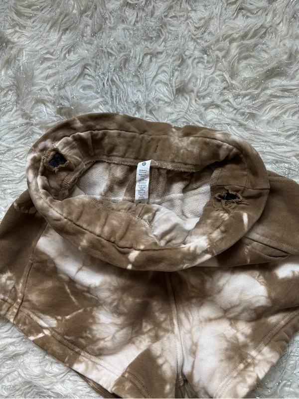 Lululemon Athletica Inner Glow Tie-Dye High-Waist Athletic Shorts Size 2 - Image 9