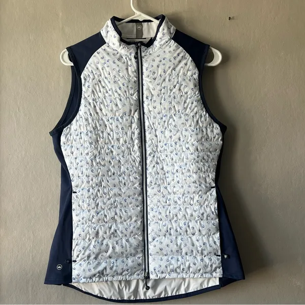 Peter Millar Women's Fuse Elite Hybrid Paisley Vest Size Medium - Image 3