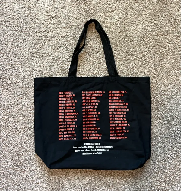 Quittin Time Tour Tote Bag Black - Image 2