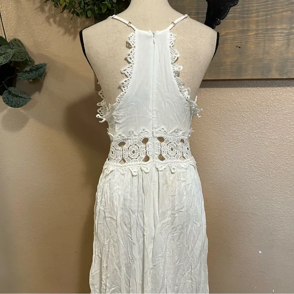 NWOT Lulus This is Love White Lace Maxi Dress size Large - Image 7
