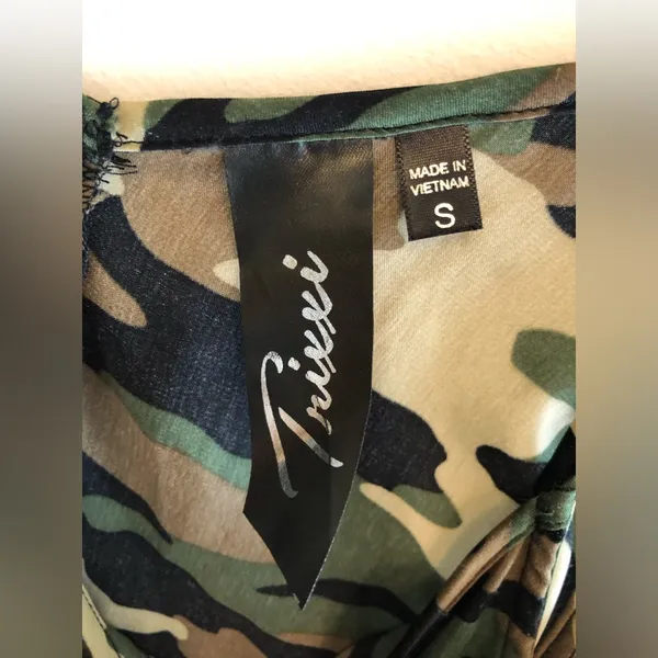 Trixxi Camo Slip Dress Size S - Image 4