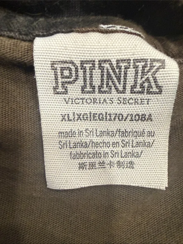 Pink Victoria’s Secret camo short sleeve shirt size xlarge . - Image 2