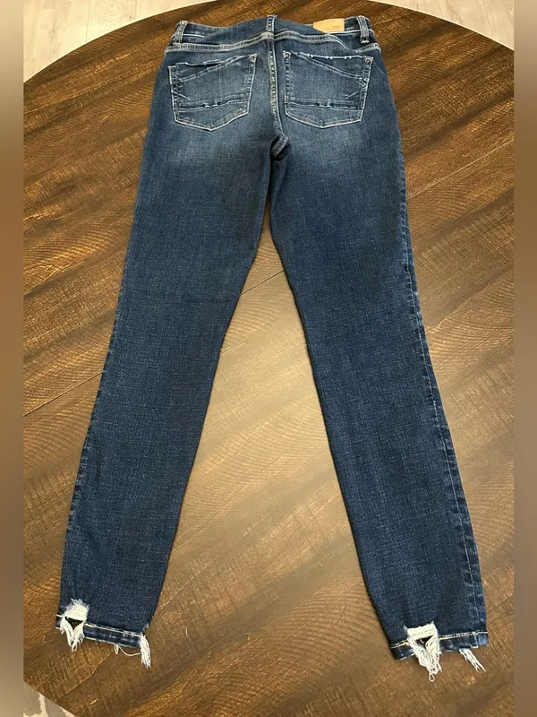 BKE Parker Womens 28x29 High Rise Skinny Jeans Dark Wash Denim - Image 10