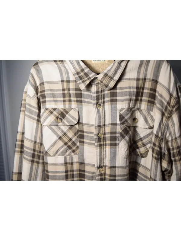 Wrangler Authentics Plaid Sherpa Lined Flannel Shirt Jacket Men's 3XL - Image 6