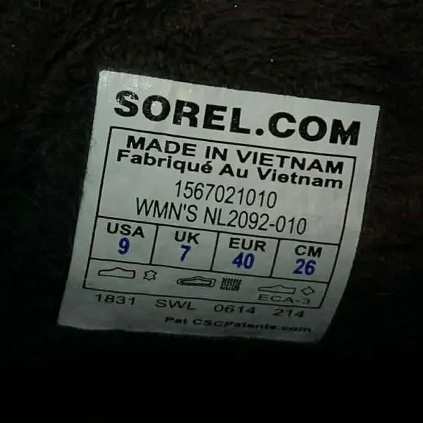 Sorel Tivoli II Boots Women Black Pink Plaid Waterproof‎ Apres Ski Fleece M - Image 2
