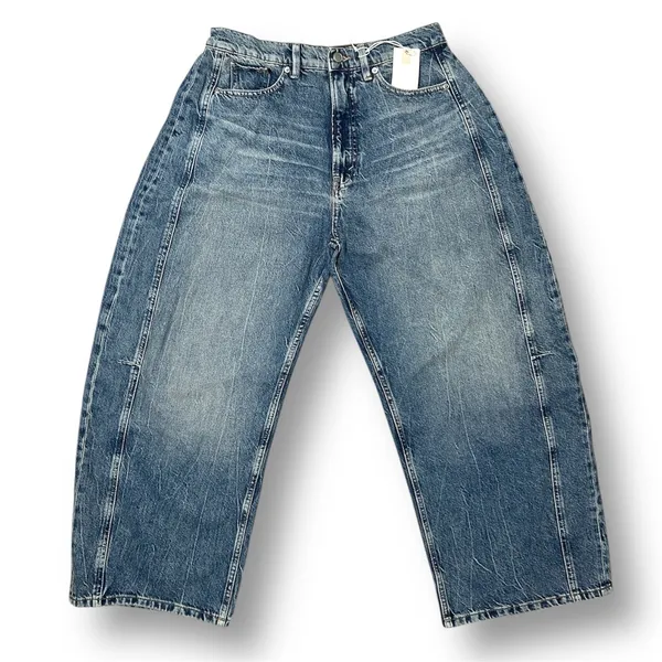 Good American 8/29‎ Extreme Barrel Jeans Indigo Balloon Wide Leg High Rise 90s - Image 3