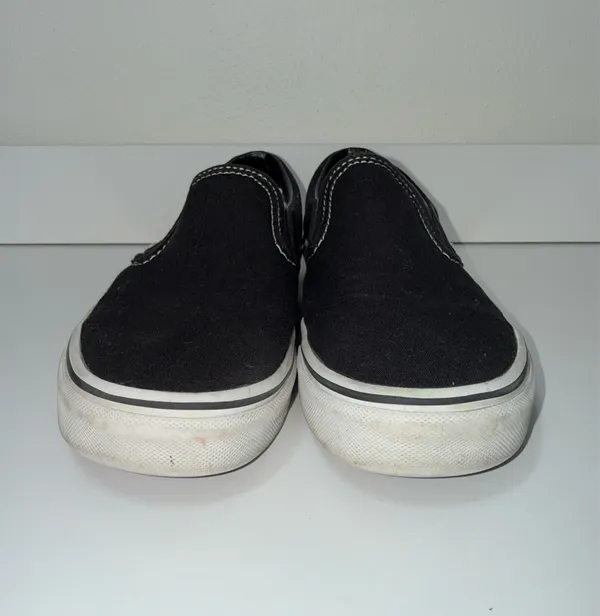 Vans Classic Asher Slip-on Sneakers Black Canvas - Image 3