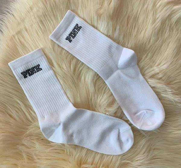 Pink By Victoria’s Secret White Socks - Image 2