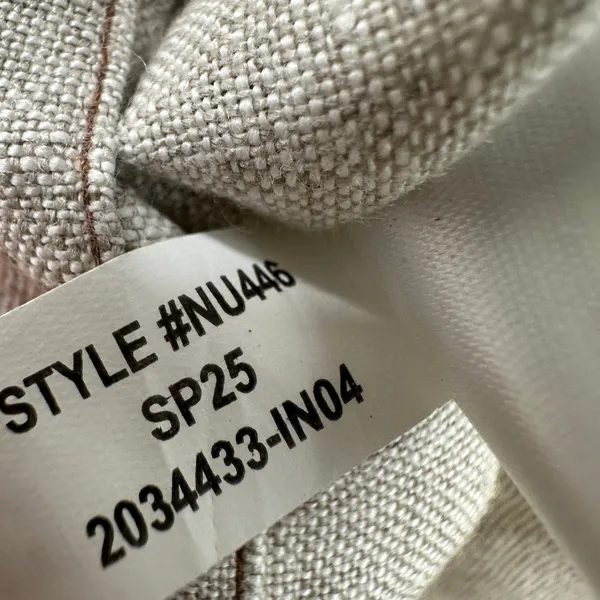 Madewell Linen Pleated Shell Top Sleeveless Minimalist Oat Beige XS NWT - Image 10