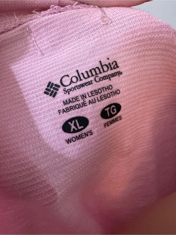 Columbia Pink Tank Top XL High Neck Outdoor Athletic Breathable - Image 4