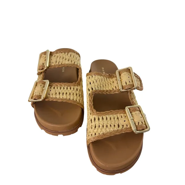 Marc Fisher Gold Sandals Size 7.5 NWT - Image 6