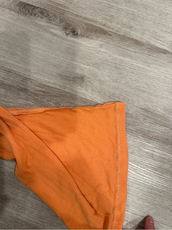 Hollister Y2K Ribbed Orange Tank Size Medium - Image 7