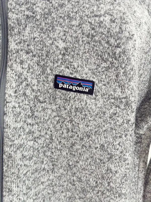 Patagonia Better Sweater Full-Zip Hoody Jacket - M - Birch White/Grey - Image 4
