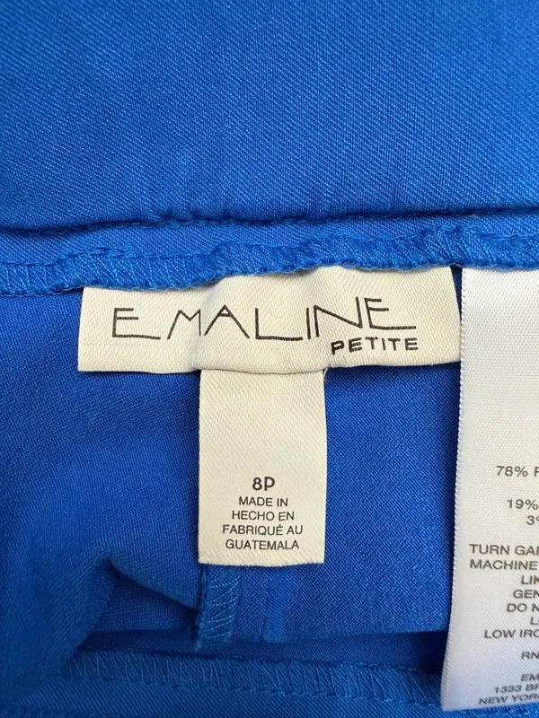 Women's Bright Blue Cropped Capri Pants Size 8P - Image 4
