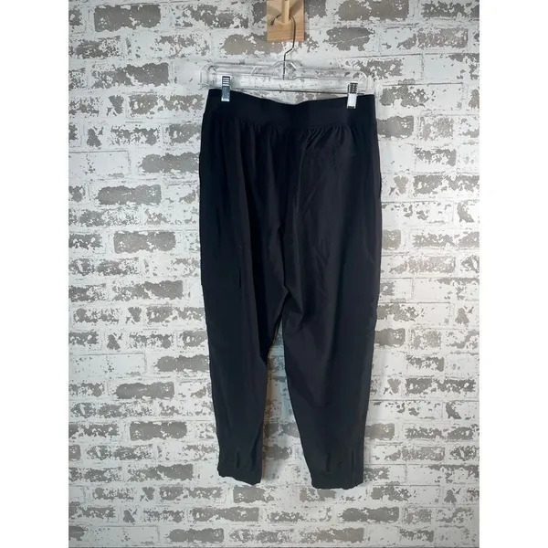 Athleta | women black straight leg 8p pants zipper ankle - Image 10