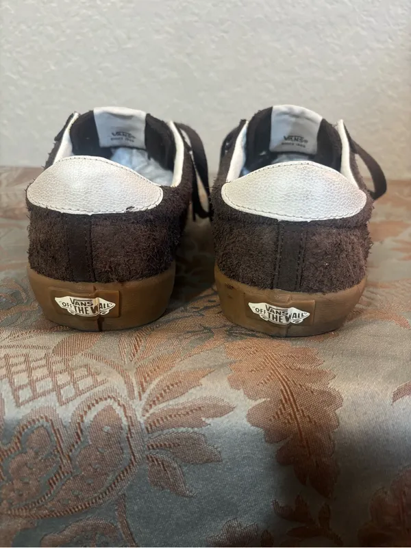 Vans Sport Low Bambino Shoes Sneakers Suede Chocolate Brown Gum Colorway 6.5 - Image 5